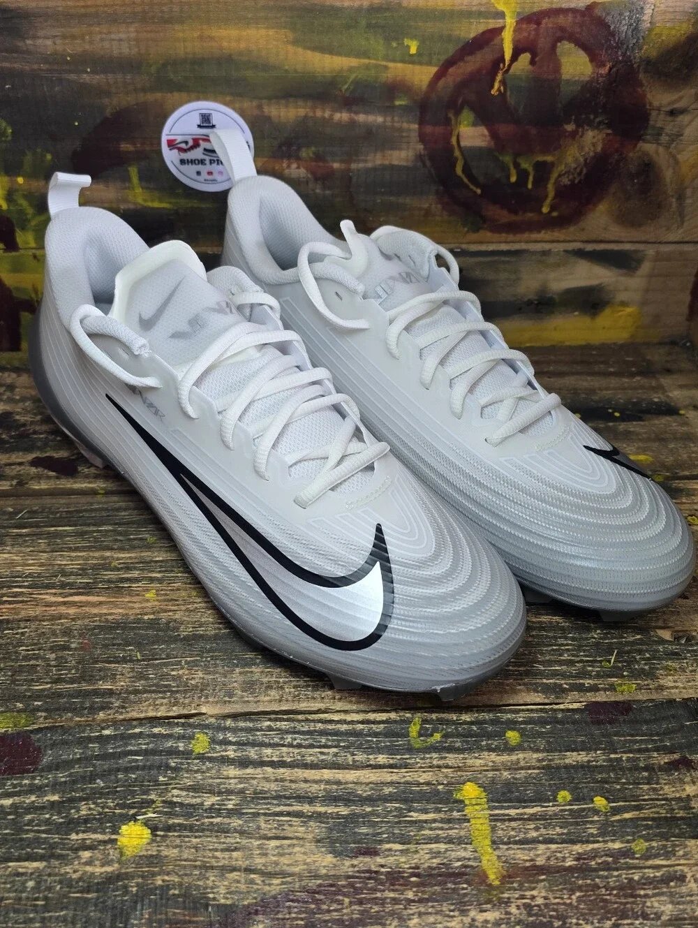 Nike Vapor Speed 3 Mens Size 11 Football Cleats White Grey FB3303-100 New